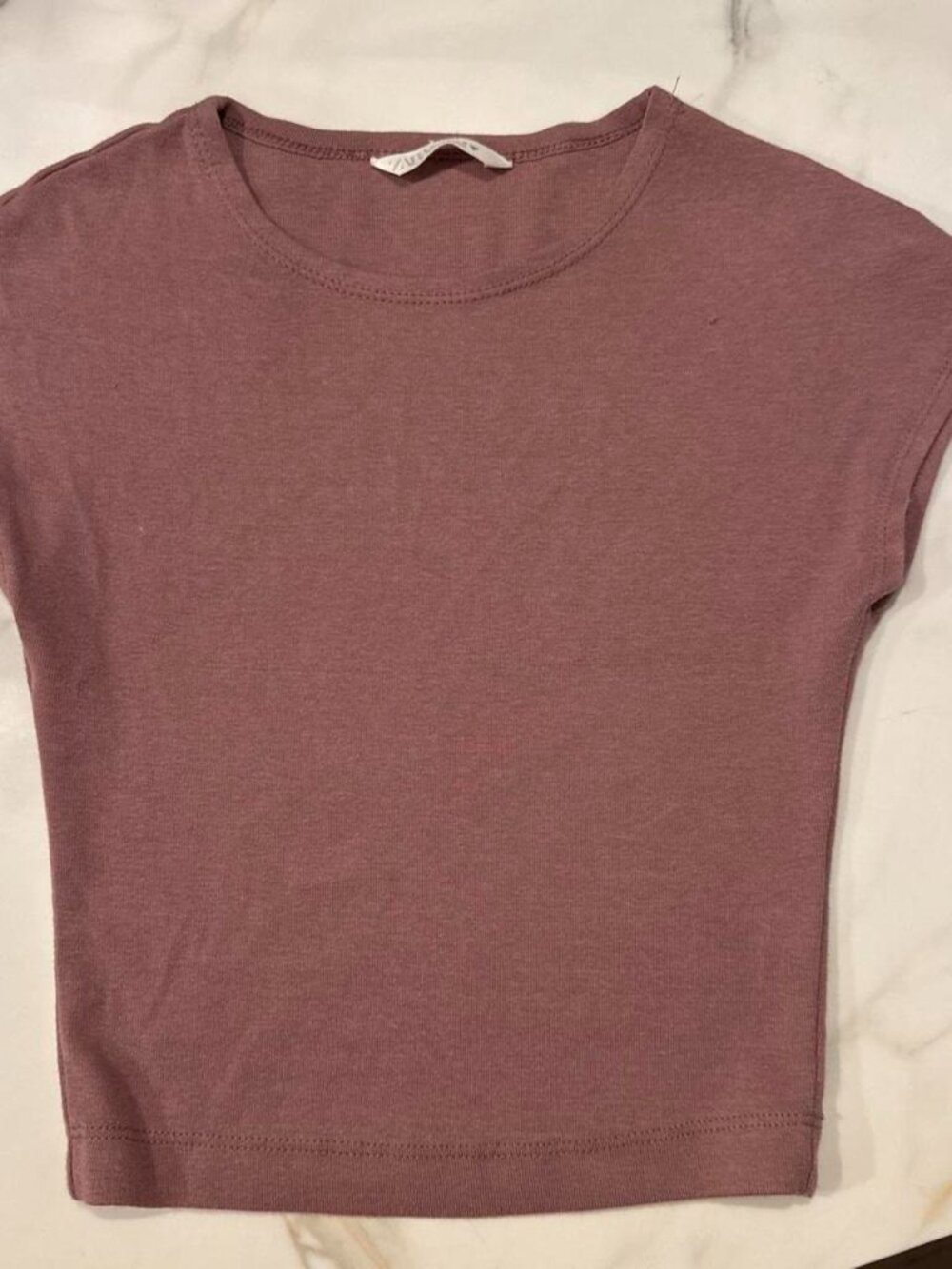 Zara mauve cropped top